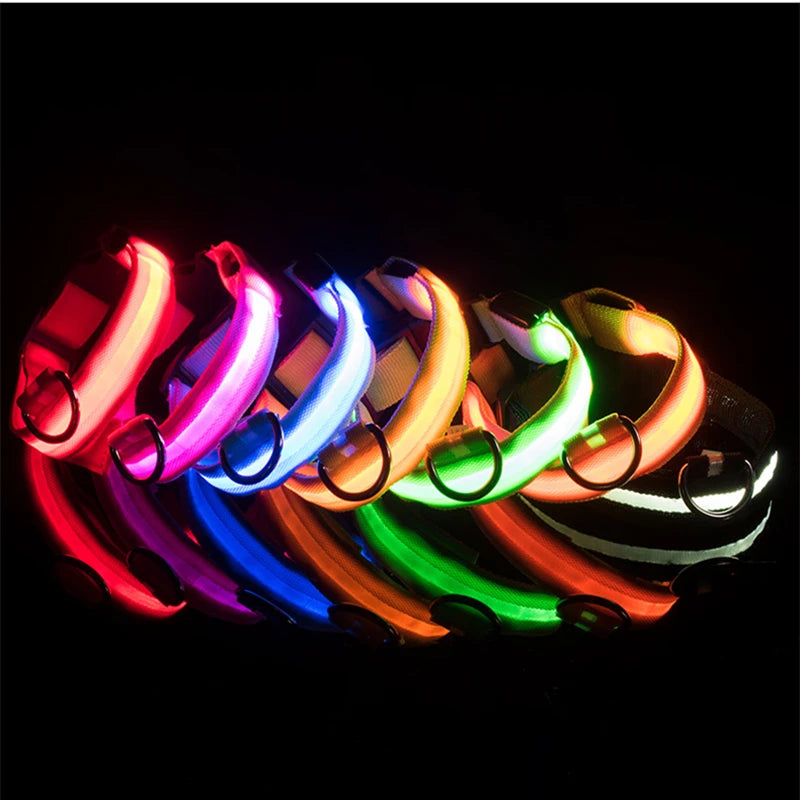 Glowing LED Light Dog Collar