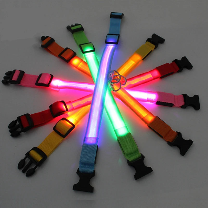 Glowing LED Light Dog Collar