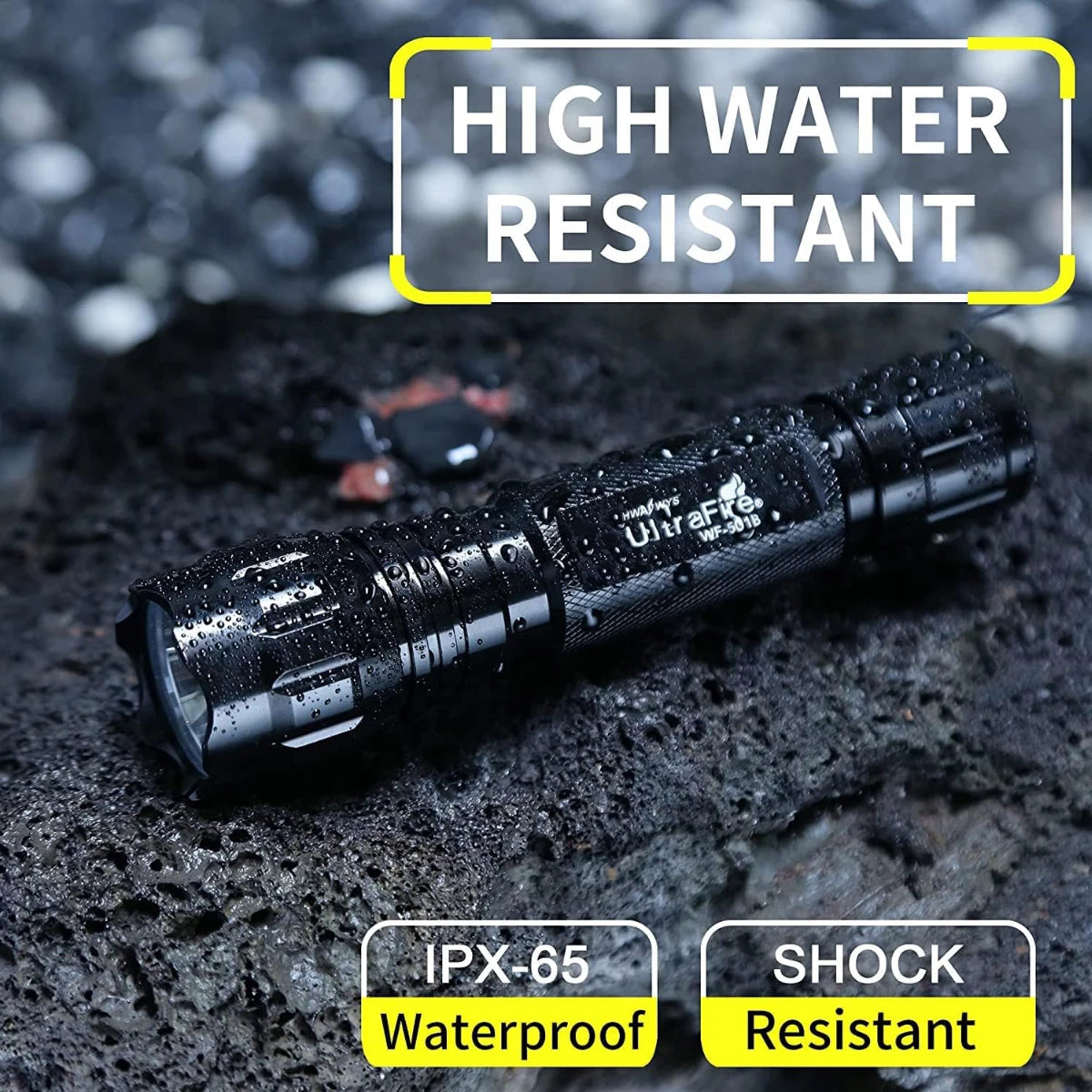 High-Power LED Tactical Rechargeable Flashlight