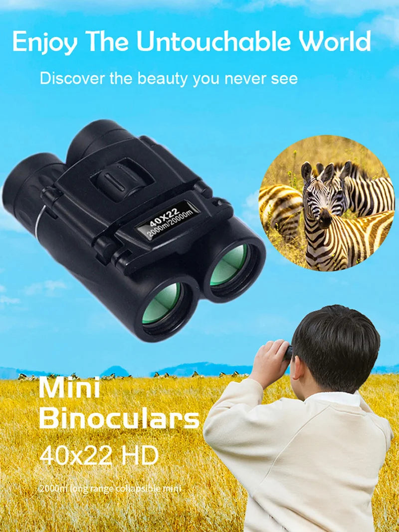 40x22 HD Powerful Mini Binoculars 2000M Long Range