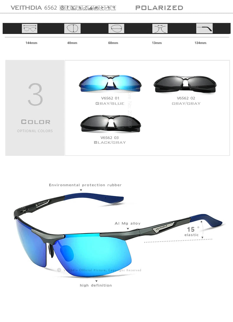 Men's Aluminum Polarized Sunglasses