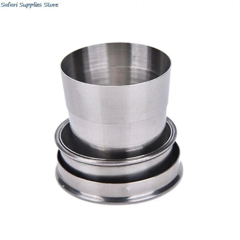 1Piece Stainless Steel Folding Travel Cup