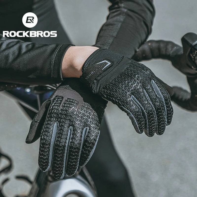 ROCKBROS Windproof Thermal Motorcycle Gloves