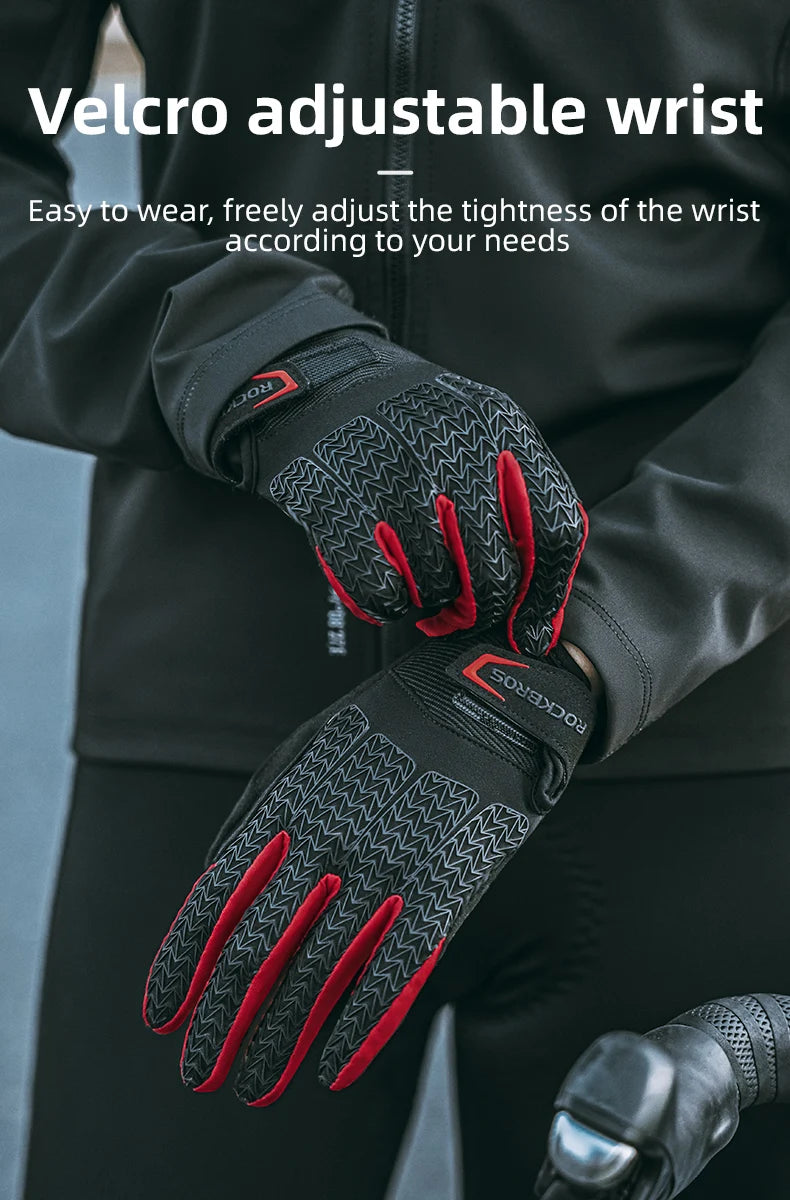 ROCKBROS Windproof Thermal Motorcycle Gloves