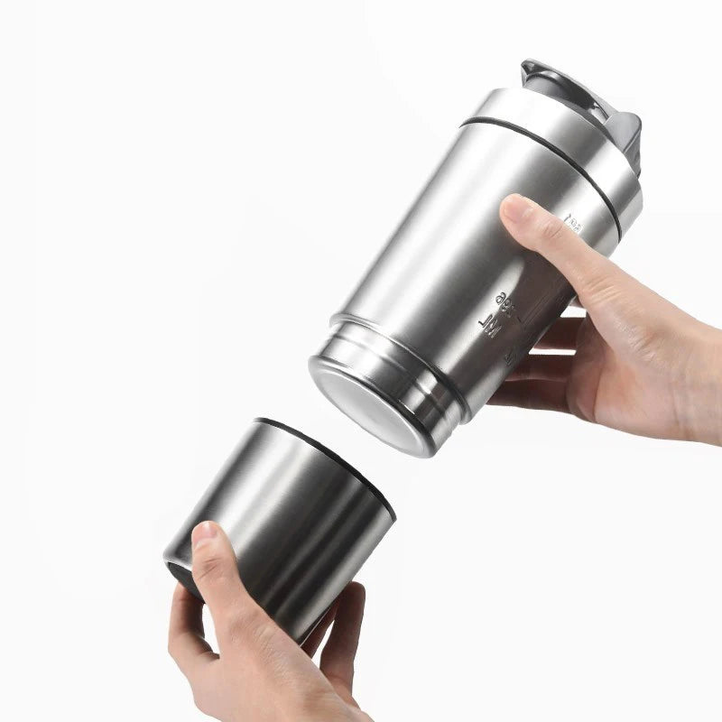 Stainless Steel Sports Shaker Water Bottle